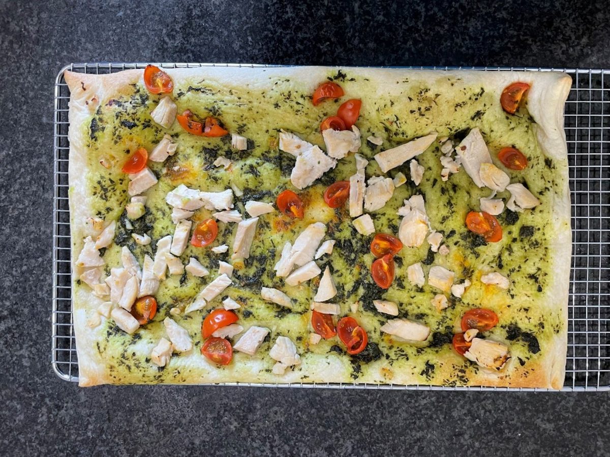 Weekly Recipes – Chicken and Pesto Tart